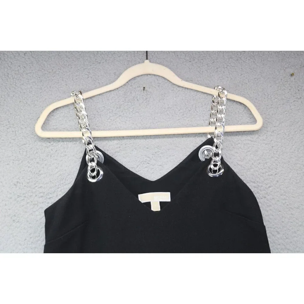 Michael Kors Sleeveless Chain Straps Short Dress-Size 4-Whimsigoth-Witchy